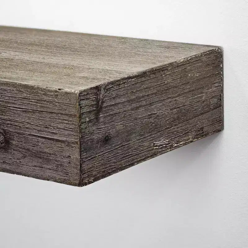 Mensole galleggianti da parete 8" x 36" – MDF, finitura noce, montaggio con staffa a scomparsa