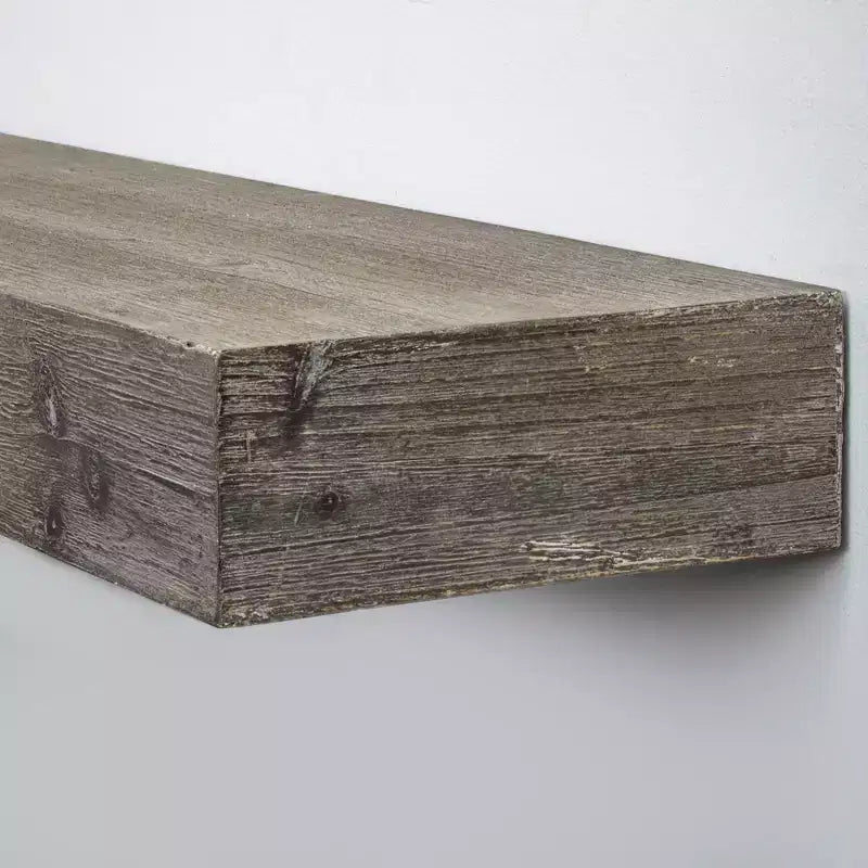 Mensole galleggianti da parete 8" x 36" – MDF, finitura noce, montaggio con staffa a scomparsa
