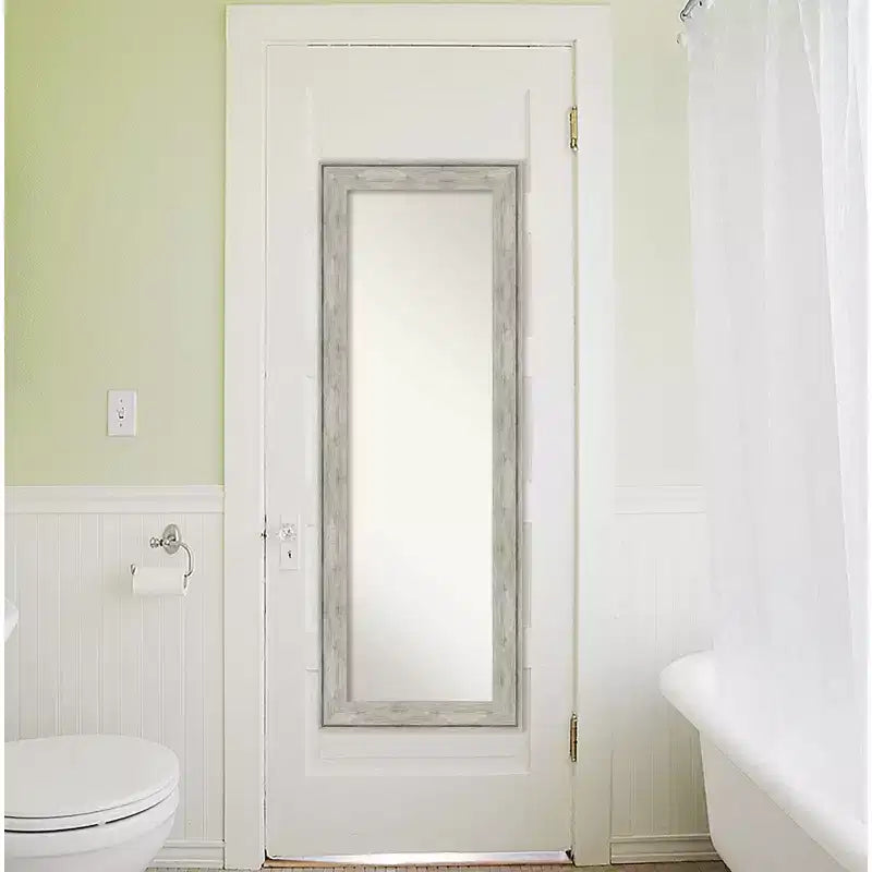 Specchio a figura intera con cornice metallica, 48 x 135 cm.