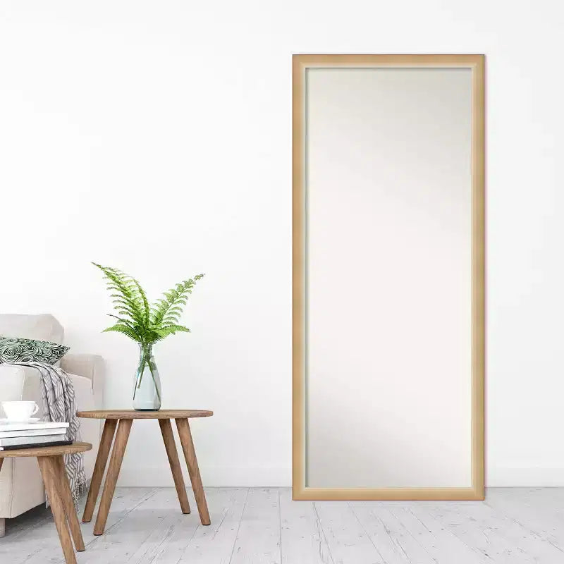 Specchio a figura intera incorniciato color oro sfumato 27" x 63"