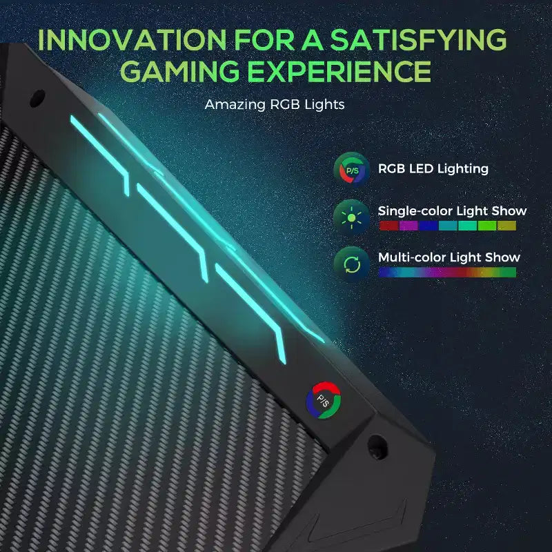 Scrivania da Gaming 43x23 con Gambe a X e Illuminazione LED RGB