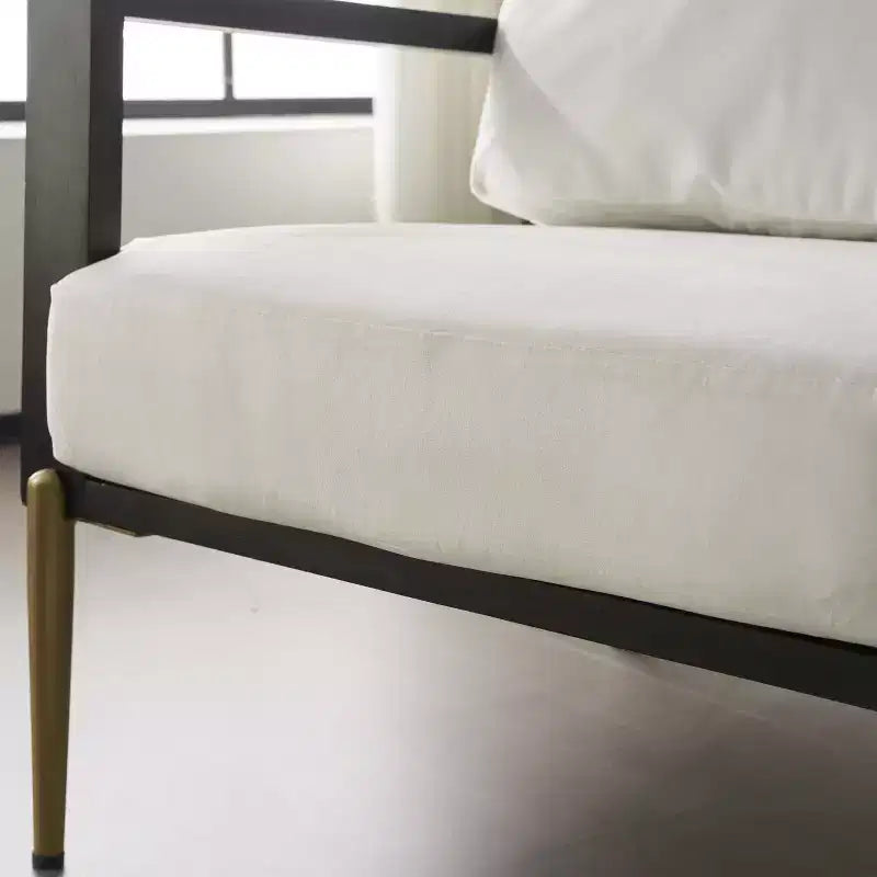 Poltrona Mid-Century Modern in Velluto con Telaio in Legno di Hevea