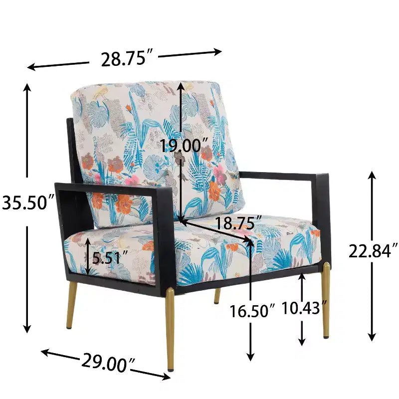 Poltrona Mid-Century Modern in Velluto con Telaio in Legno di Hevea