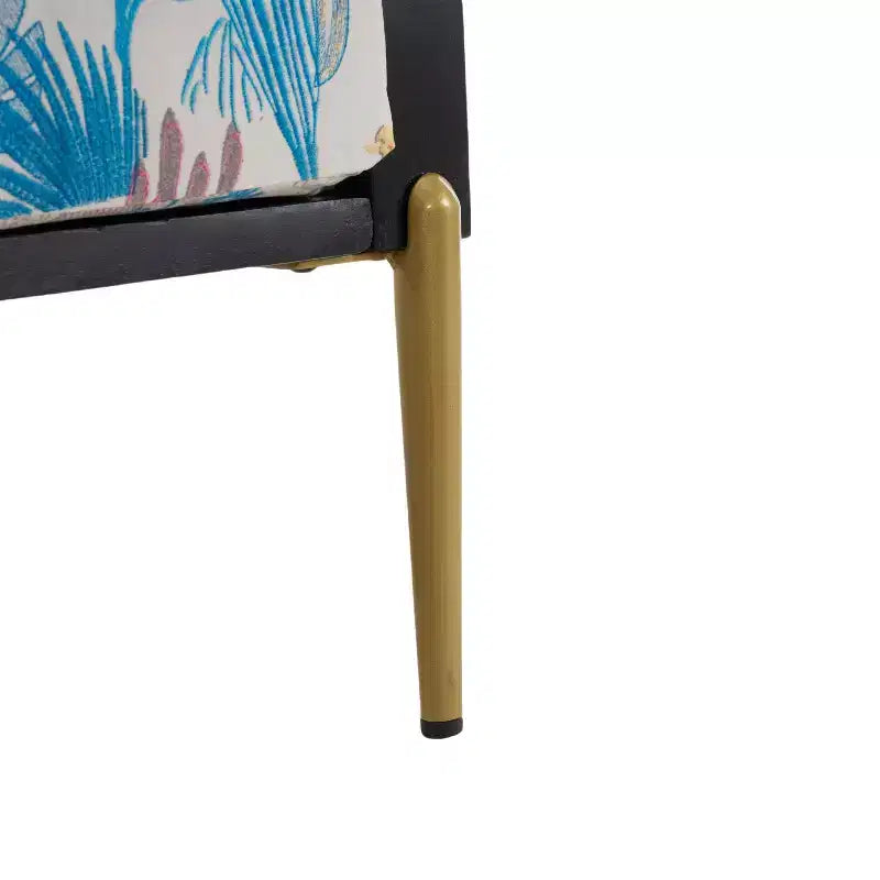 Poltrona Mid-Century Modern in Velluto con Telaio in Legno di Hevea
