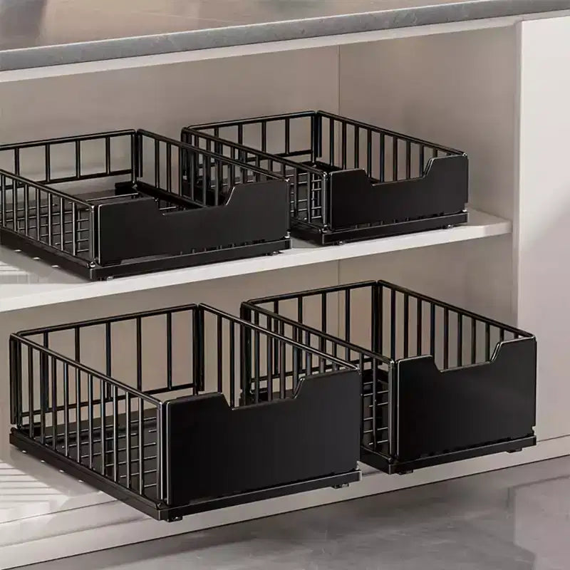 Organizzatore per armadietto estraibile con cassetto a scomparsa