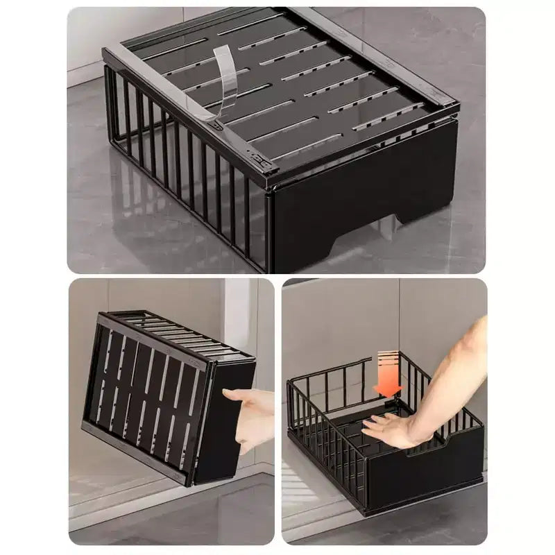 Organizzatore per armadietto estraibile con cassetto a scomparsa