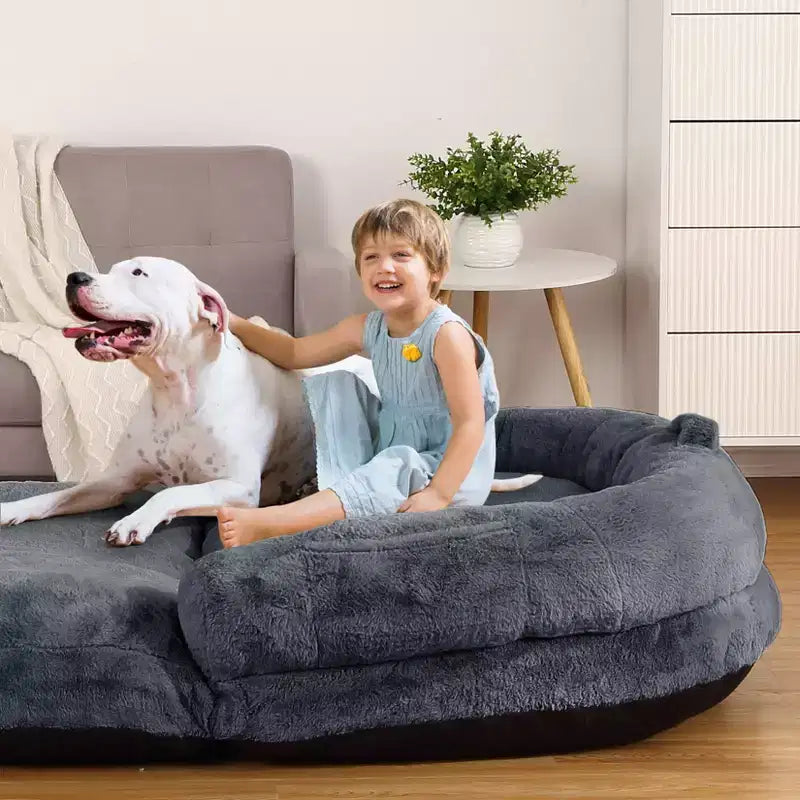 Cuccia Pieghevole per Cani di Taglia Grande con Rivestimento Sfoderabile e Lavabile, 180x110x25 cm