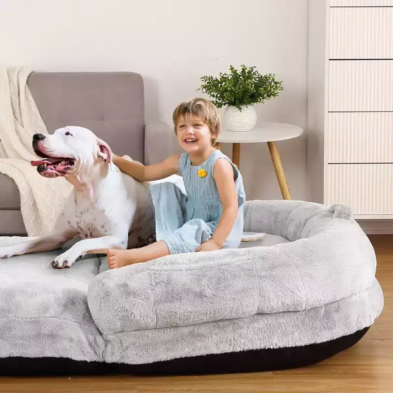 Cuccia Pieghevole per Cani di Taglia Grande con Rivestimento Sfoderabile e Lavabile, 180x110x25 cm