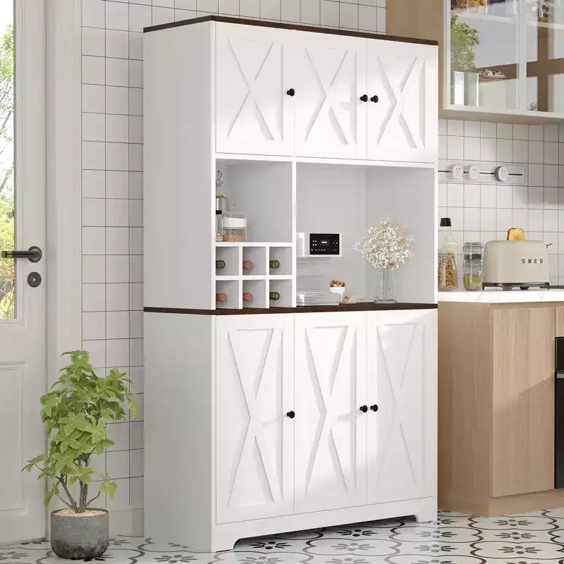 Dispensa da cucina indipendente da 71 pollici con 6 ante