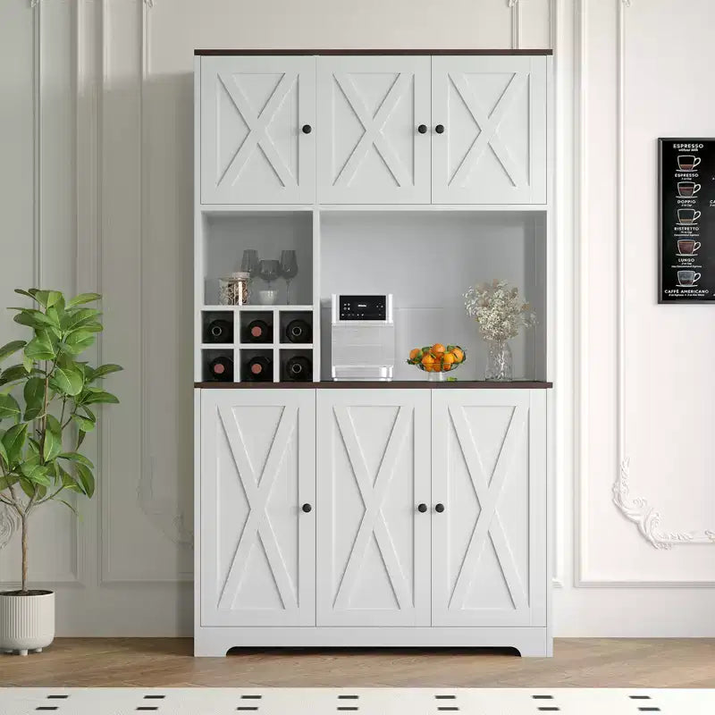 Dispensa da cucina indipendente da 71 pollici con 6 ante