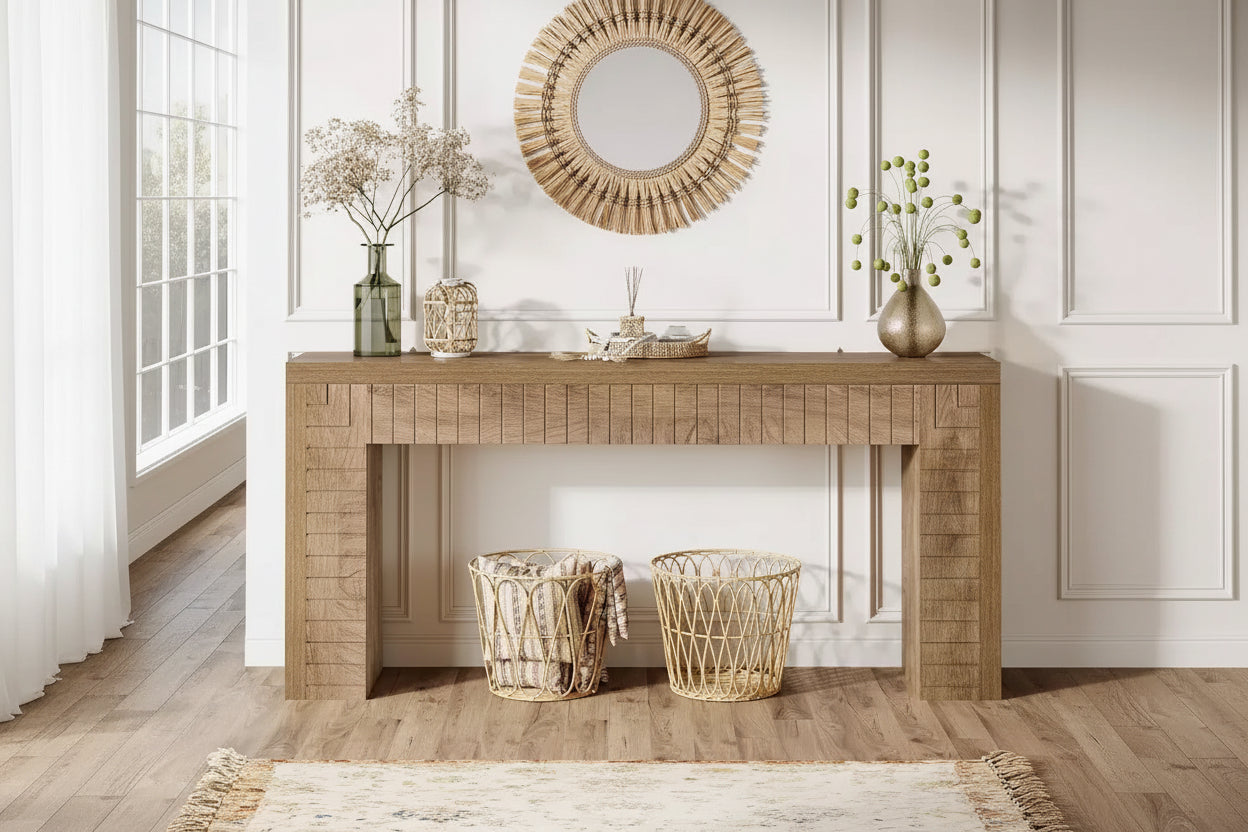 Lantine 70.9-Inch Extra Long Console Table for Entryway, Narrow Sofa Table Behind Couch, Suitable for Hallway, Foyer, Living Room