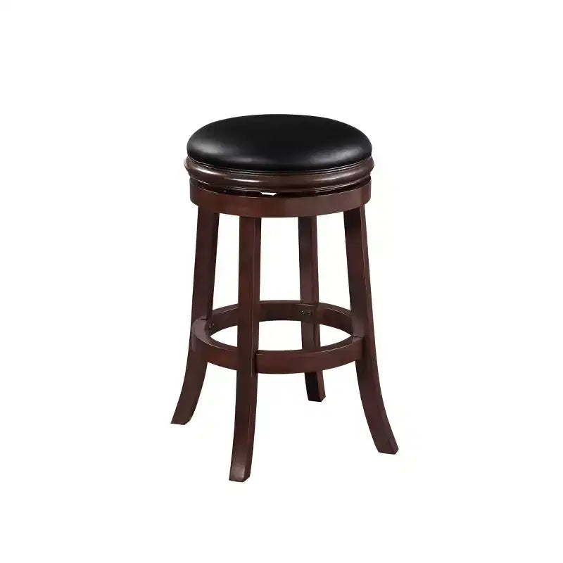 Sgabello da bar girevole senza schienale da 29" con seduta in similpelle