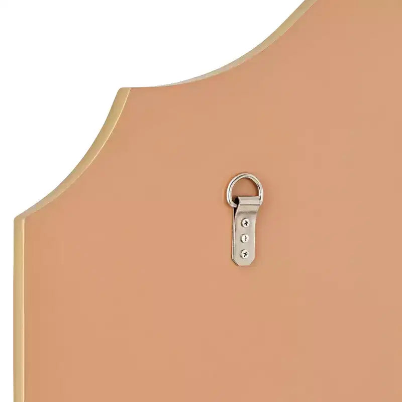 Specchio da Parete ad Arco con Cornice Dorata, 38 Ampio, Vetro Smussato
